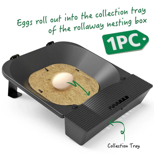 Roll-Out Hen Nesting Box with Jute Fiber Pad - ChickenNestPro